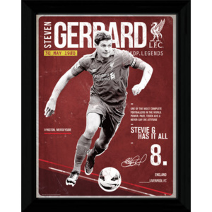 Oprawiony Obraz Liverpool - Gerrard Retro