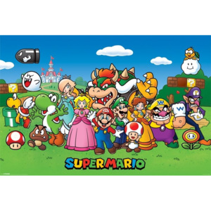 Plakat, Obraz Super Mario - Characters, (91,5 x 61 cm)