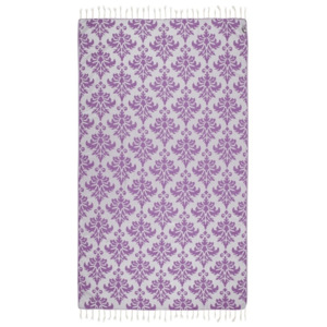 Fioletowy ręcznik hammam Kate Louise Serafina, 165x100 cm
