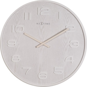 Zegar ścienny Wood Wood Medium biały