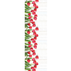 Wytrzymały chodnik Webtappeti Tulipani, 58x115 cm