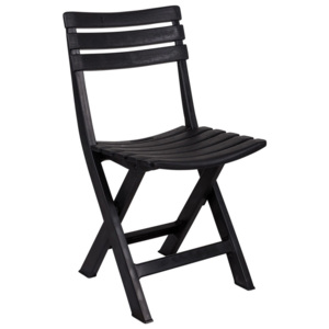 Czarne ogrodowe krzesło składane Crido Consulting Marella