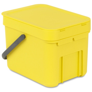 Kosz do segregacji odpadów Sort & Go 6 l żółty