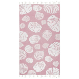 Różowy ręcznik hammam Kate Louise Fiona, 165x100 cm