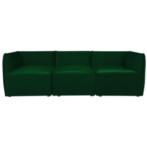 Zielona modułowa sofa 3-osobowa Norrsken Ebbe