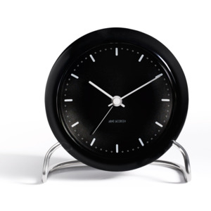 Zegar stołowy Arne Jacobsen City Hall czarny