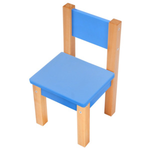 Niebieskie krzesło dziecięce Mobi furniture Mario