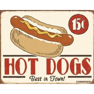 Metalowa tabliczka Schoenberg - hot dog, (41 x 32 cm)