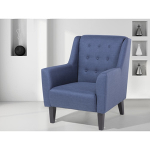 Fotel niebieski - do salonu - wypoczynkowy - klubowy - WILMINGTON