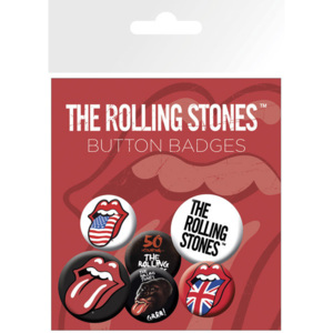 Plakietki zestaw Rolling Stones