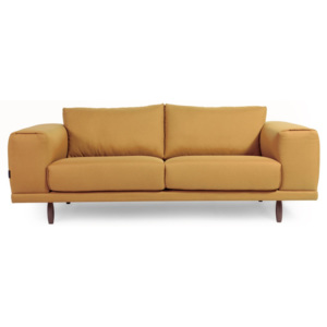 Żółta sofa 2-osobowa Charlie Pommier Relax