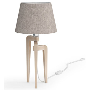Lampa stołowa, lampa nocna, trójnóg z drewna LW26-01-30