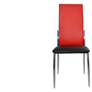 Krzesło H 238 Czarno Czerwone Signal