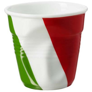 Kubek gnieciony do espresso Froissee Revol flaga Włoch