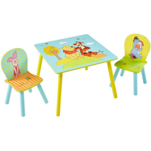 Disney Zestaw mebli Kubiś Puchatek, stół, 2 krzesła, WORL104004