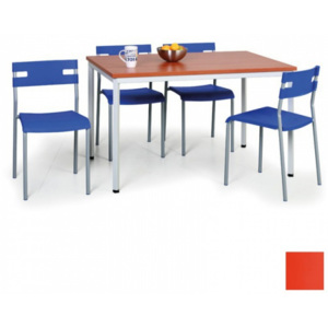 Komplet stół + 4 krzesła pomarańczowe GRATIS