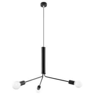 Czarna lampa wisząca Nice Lamps Donato 3D