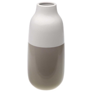 Brązowo-biały wazon ceramiczny Versa Turno, wys. 28,5 cm