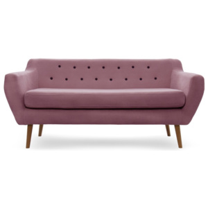 Różowa 3-osobowa sofa Vivonita Kelly