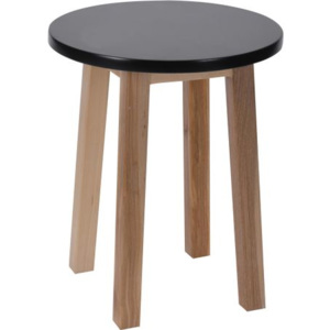 Taboret stołek drewniany MINI 30 cm CZARNY