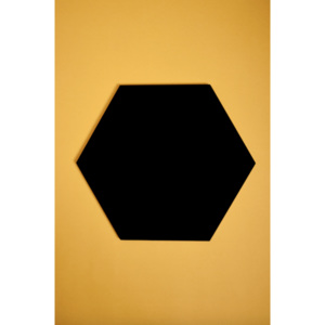 Panel ścienny hexagon czarny duży - nuki