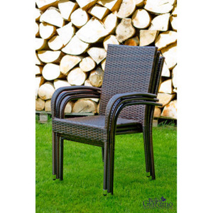 Krzesło ogrodowe SOTTILE Brąz ciemny