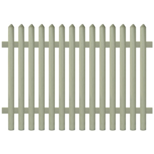 Panel ogrodzeniowy, impregnowana sosna, 170x120 cm, 5/7 cm