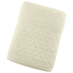 Kremowy ręcznik bawełniany Howard, 50x90 cm