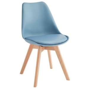 Zestaw 4 niebieskich krzeseł Design Twist Tom