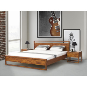 Łóżko - drewniane - olejowane - 180cm x 200cm - GIULIA