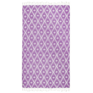 Fioletowy ręcznik hammam Kate Louise Calypso, 165x100 cm