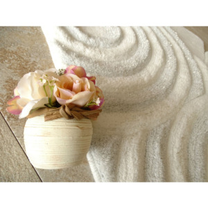 Zestaw 3 białych dywaników łazienkowych Alessia Sparkle