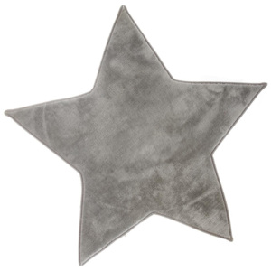 Dywanik z mikrofibry STAR - kolor szary, 95 x 90 cm