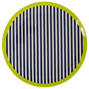Czarno-biały talerz w paski Premier Housewares Mimo, ⌀ 20 cm
