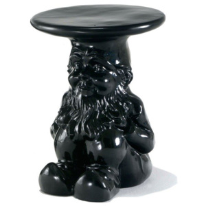 Stołek-stolik Gnomes Napoleon czarny