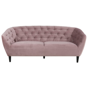Różowa sofa 3-osobowa Actona Ria