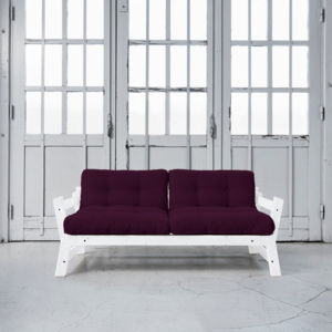 Sofa rozkładana Karup Step White/Purple Plum