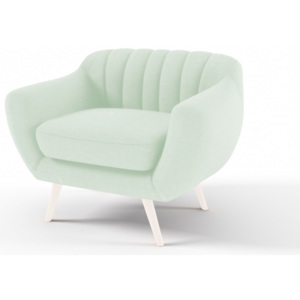 Pastelowo-zielony fotel Vivonita Kennet