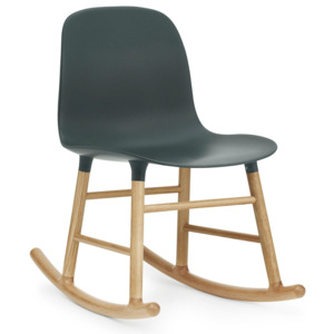 Krzesło bujane Form drewno dębowe zielone