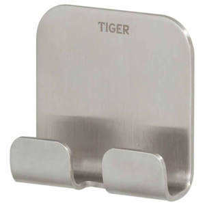 Tiger Podwójny wieszak na ręczniki Colar, srebrny, 1314630946