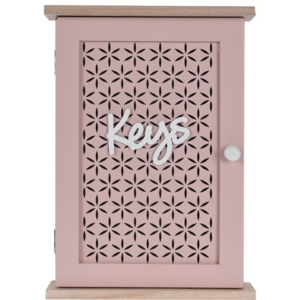 Skrzynka na klucze Trento różowy, 28 x 20 cm