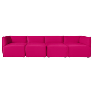 Różowa modułowa sofa 4-osobowa Norrsken Ebbe