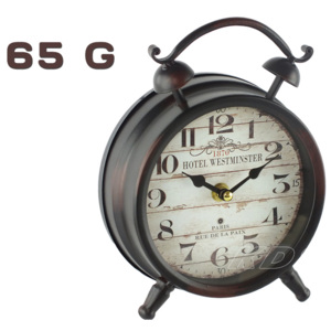 Zegar stojący metalowy retro vintage 1857 65 G