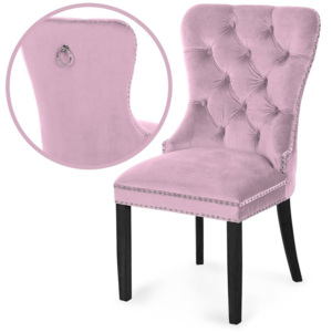 Krzesło MADAME różowy P11/czarny