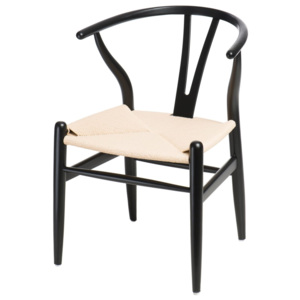 Krzesło Wicker (czarne) D2