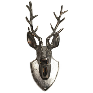 Dekoracja ścienna Deer srebrna