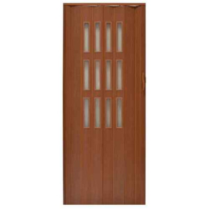 Drzwi harmonijkowe 001S 029 Mahoń Mat 90 cm