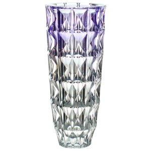 Wazon Diamond, szkło bezołowiowe - crystalite, kolor fioletowy, wysokość 330 mm