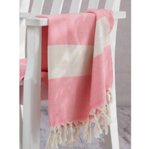 Ręcznik hammam Elmas Pink, 100x180 cm