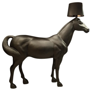 Lampa podłogowa Horse 2 Up (czarna) KingHome